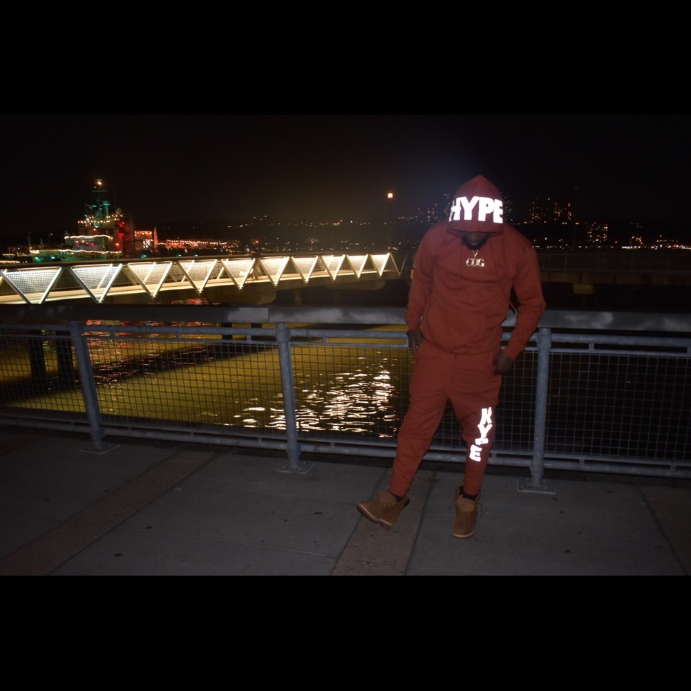 Pumpkin Orange Sweatsuit (3m)